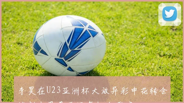 李昊在U23亚洲杯大放异彩申花转会谈判未果是否还有机会重启